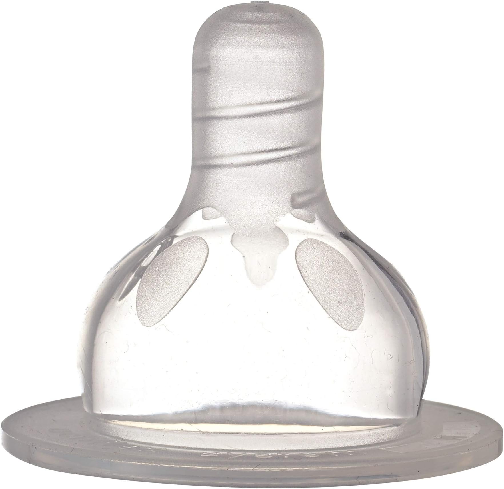 Nip Wide Neck Round Sterilizing,Pack of 2,Fast Flow,For all standard wide neck bottles,Orthodontic shaped BPA-Free,Made in Germany,Baby Feeding Essentials,Natural Teat Silicone Nipples