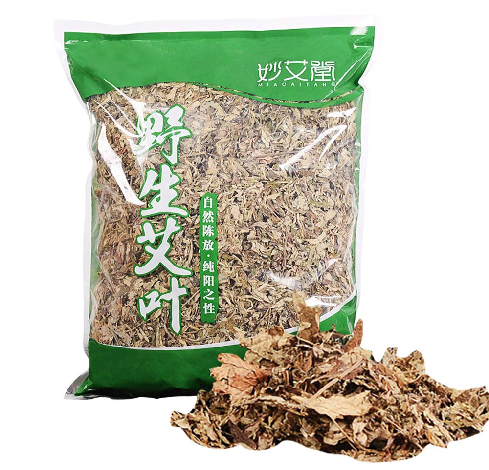 17oz Wild Wormwood Herb Dry ,Nature Organic Mugwort Leaves for Bath Spa Foot Soak Relax (500g) 野生纯艾叶 艾草