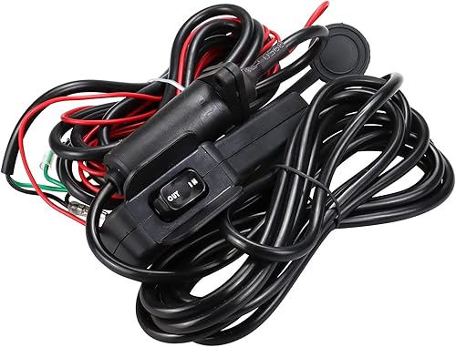 Miniatura 6 de Kit de control remoto con cable de cabrestante de 12 V para ATV UTV Winch