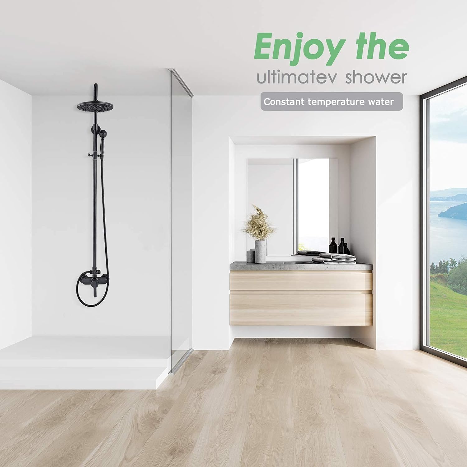 Buy Oil Rubbed Bronze Exposed Pipe Shower System 8 Inch Rainfall Shower