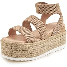 mikarka Women's Flatform Espadrille Platform Sandals Open Toe Ankle Strap Wedge sandals Casual Summer Shoes