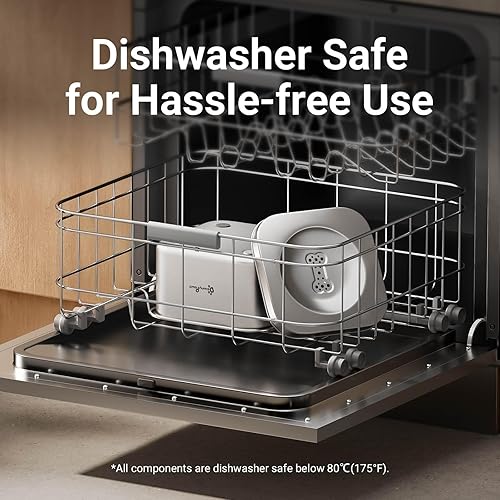 Miniatura 8 de DownyPaws Tazón de agua antiderrames para perros, tapón de acero inoxidable de 101 oz3 L, sin goteo para beber lentamente, dispensador de agua para