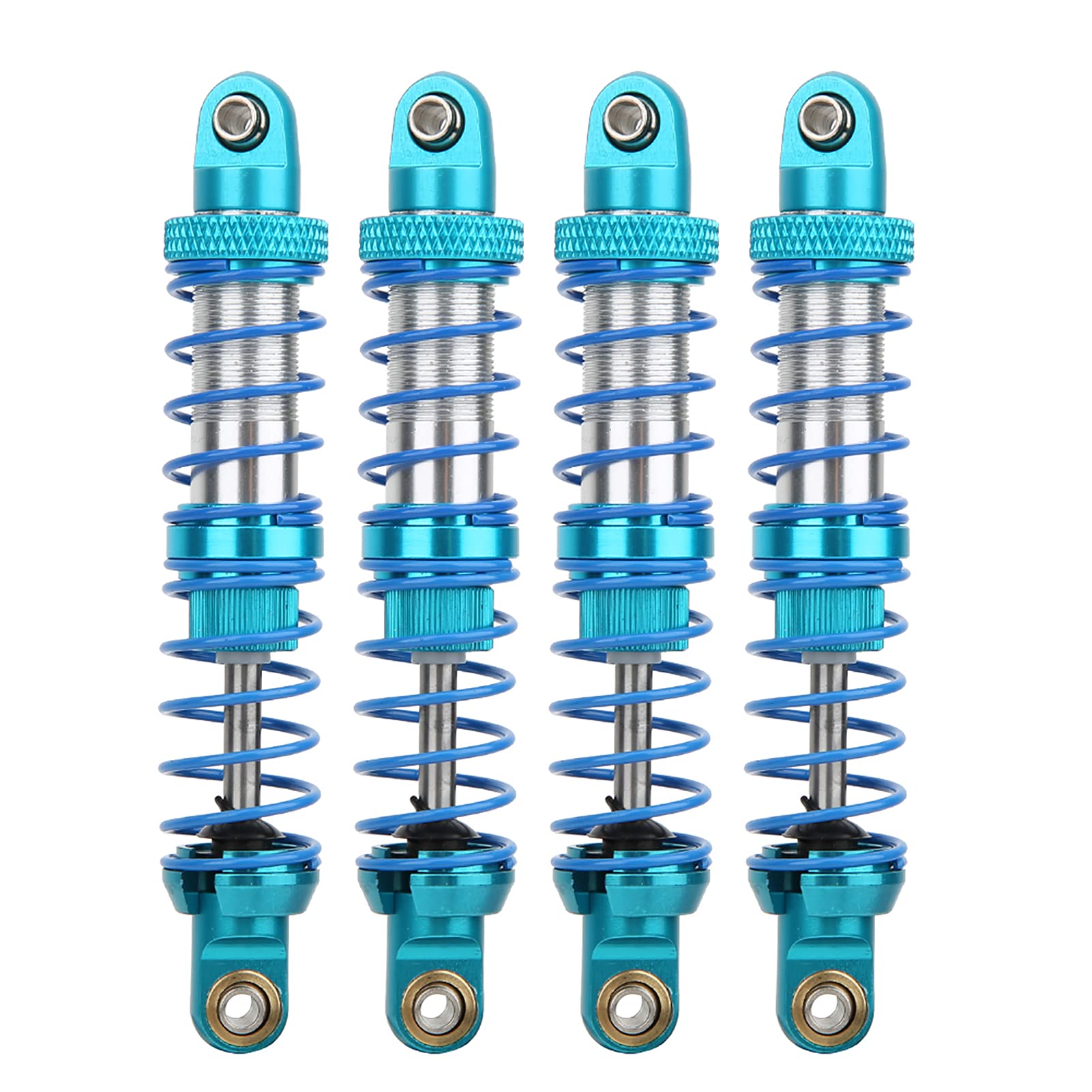 Amortisseurs RC Crawler, Métal 4 Pièces avec Ressorts 80mm Haute Résistance, Shocks Off-Road Renforcés for Loisirs Extérieur et Compétitions Véhicules 1/10 Échelle