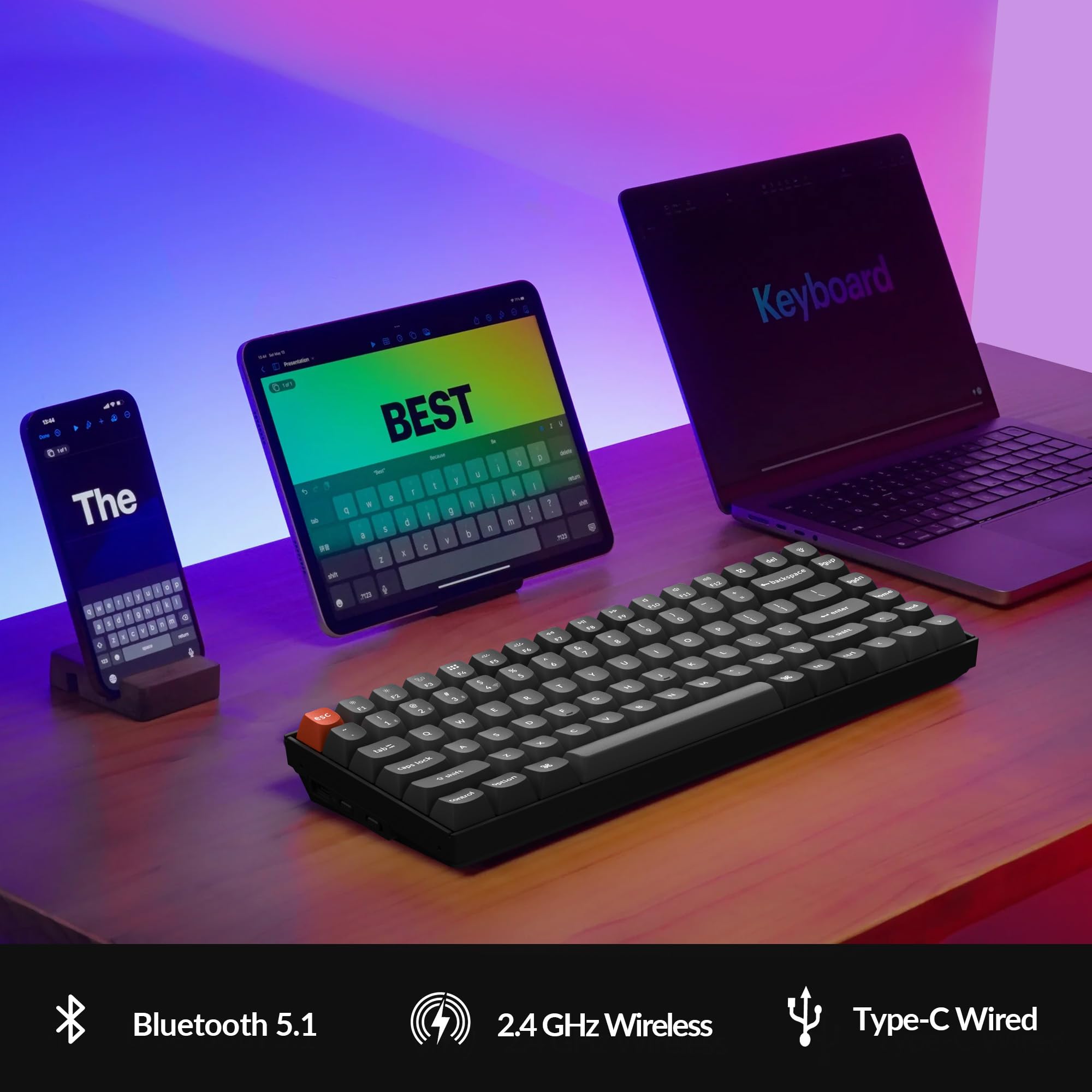 K2 - マックスドール Amazon.com: Keychron K2 Max QMK/VIA 2.4 GHz & Bluetooth