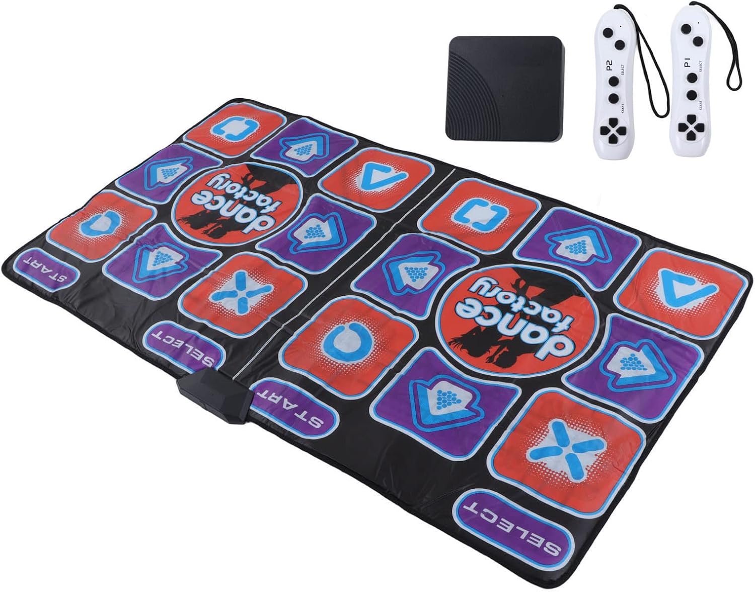 Dance Mat, Double User Light Up Musical Electronic Dance Mats with