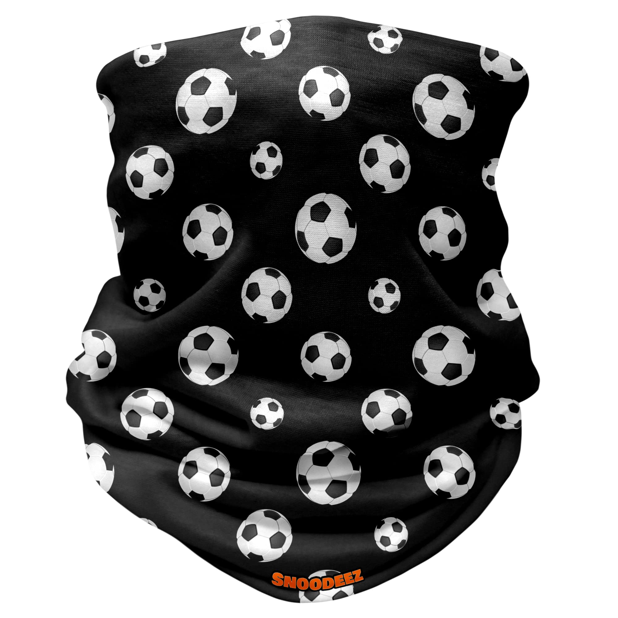 Kids Football Multifunctional Snood headwear (Black, One Size)