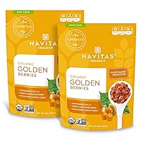 Vista 1 de Navitas Organics Goldenberries, Original, bolsas de 8 onzas (paquete de 2)