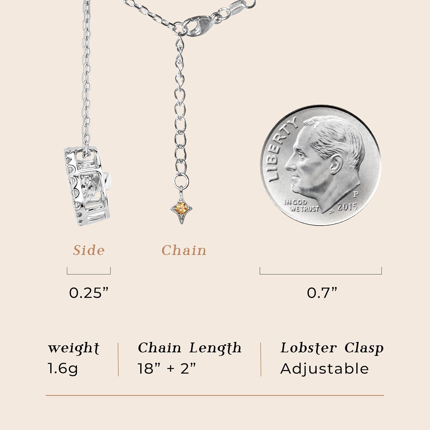 ARINZA Moissanite Necklace for Women, 1 Ct 925 Sterling Silver Dancing Stone Pendant, 18+2 Inch Chain, Valentine’s Day Christmas Gift for Her, Wife, Mom, Anniversary, Birthday - Image 6