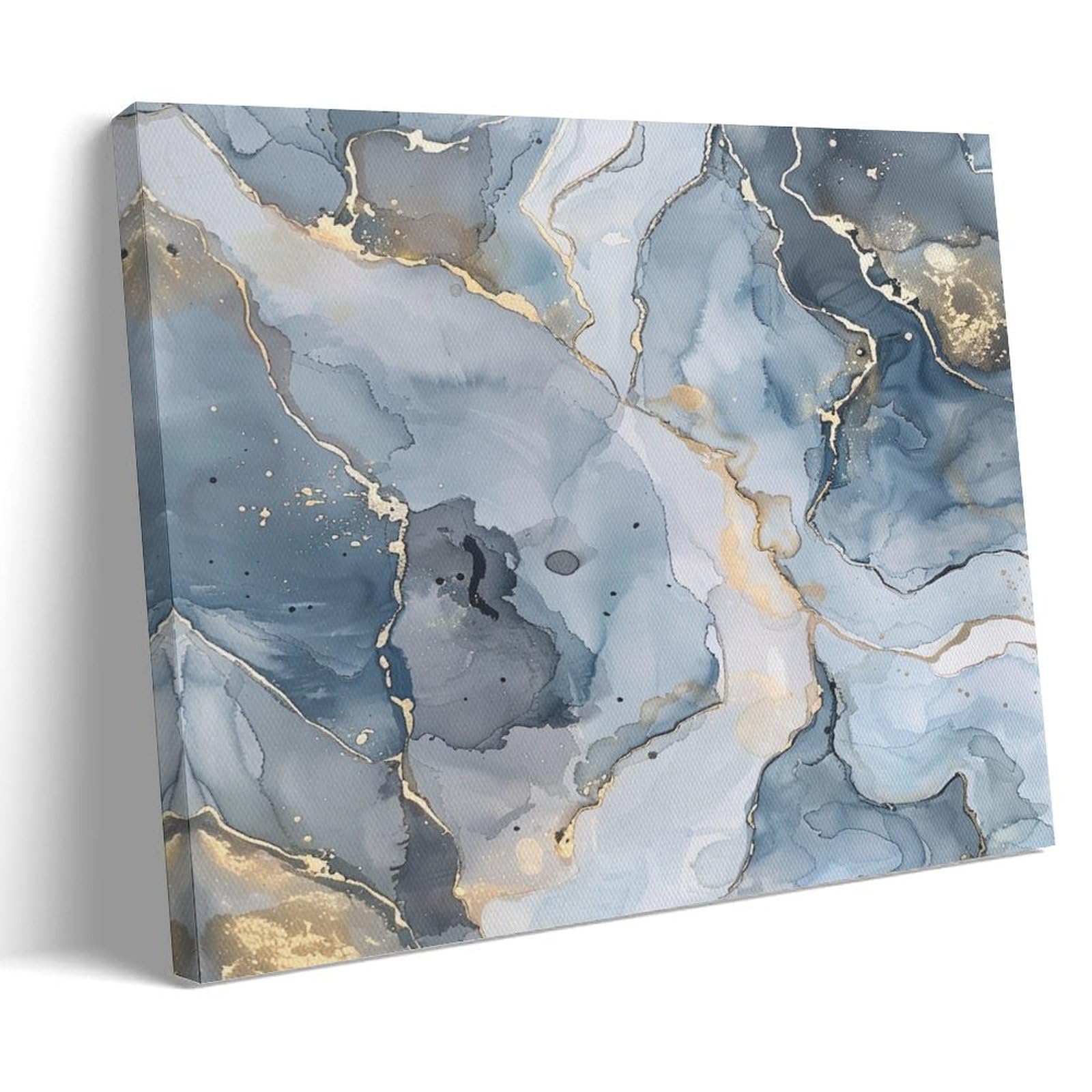 FYFMUSHE Abstract Retro Texture Canvas Wall Art Paintings Rustic Lines Marble Pattern Pictures on Canvas Prints Framed Ready to Hang Artwork for Bedroom Home Decor 08x12inch(20x30cm)