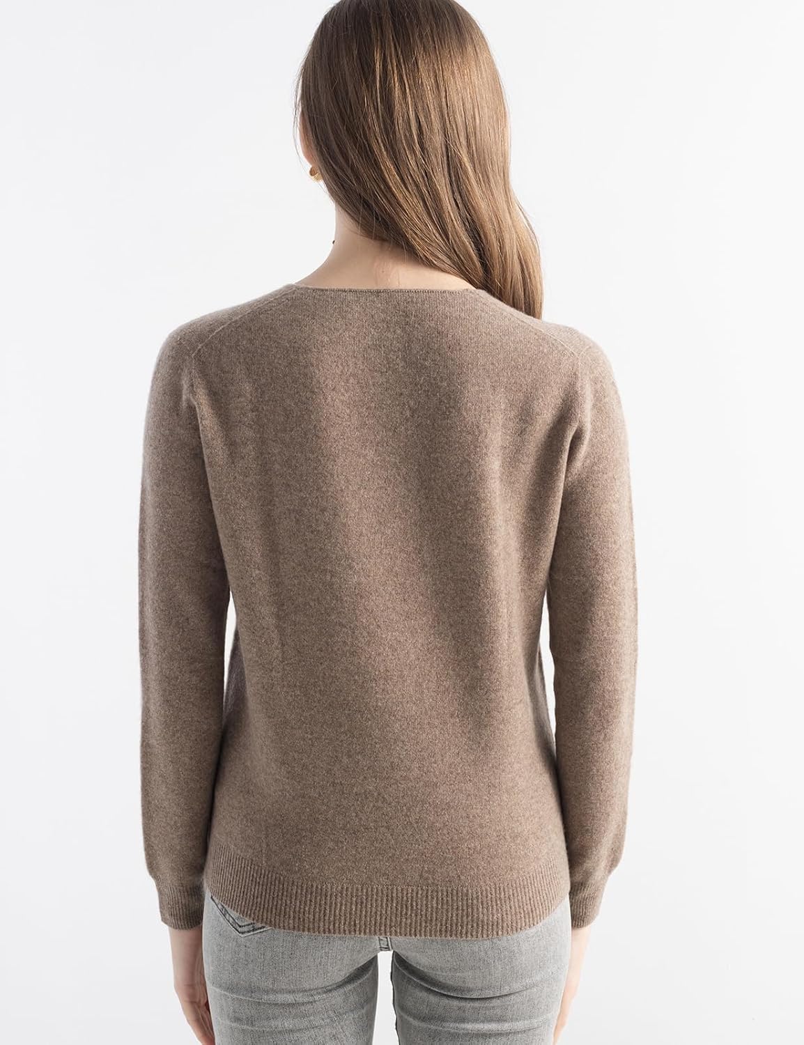 Chanyarn Women's 100% Merino Wool V Neck Sweater 2025 First-Line Ready to Wear Casual Long Sleeve Seamless Knit Sweater - Image 5