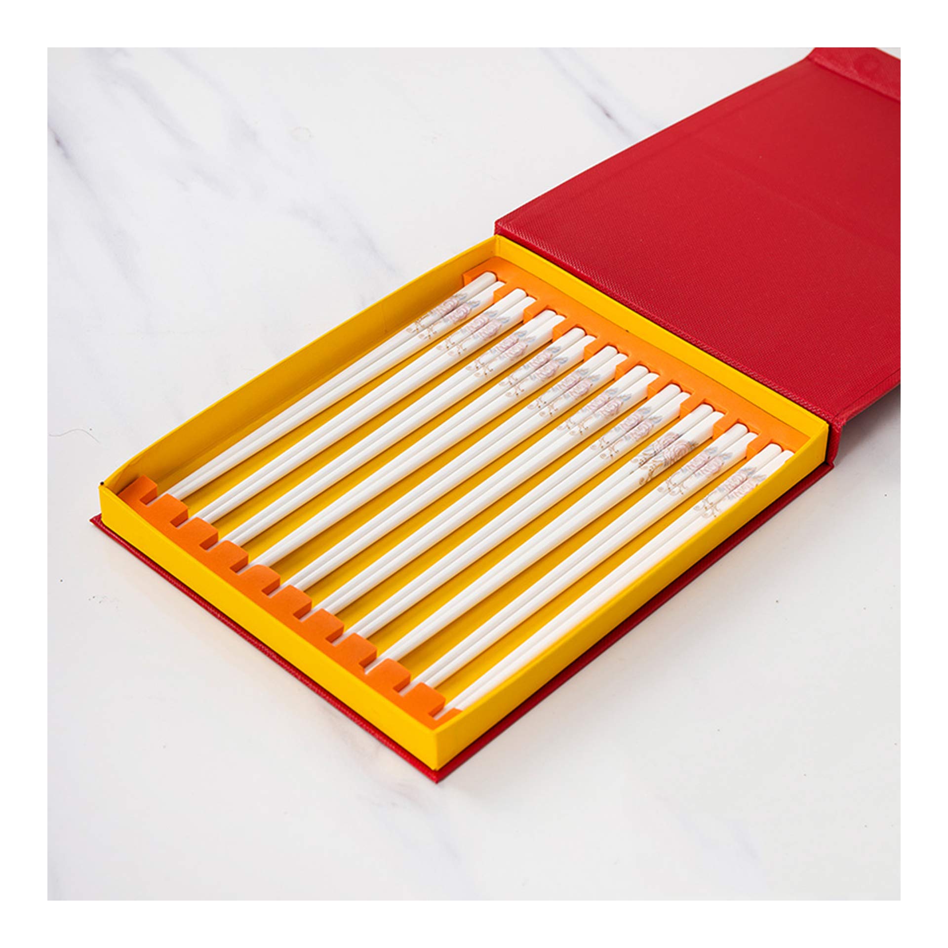 Baguettes en porcelaine pour repas asiatiques et soirées nouilles à la maison