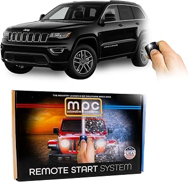 MPC Remote Start Compatible with Dodge Durango 2018-2024 Journey 2018-2020, Jeep Grand Cherokee 2018-2021 |Gas| |Push to Start| |Plug N Play| Uses Factory Key Fob