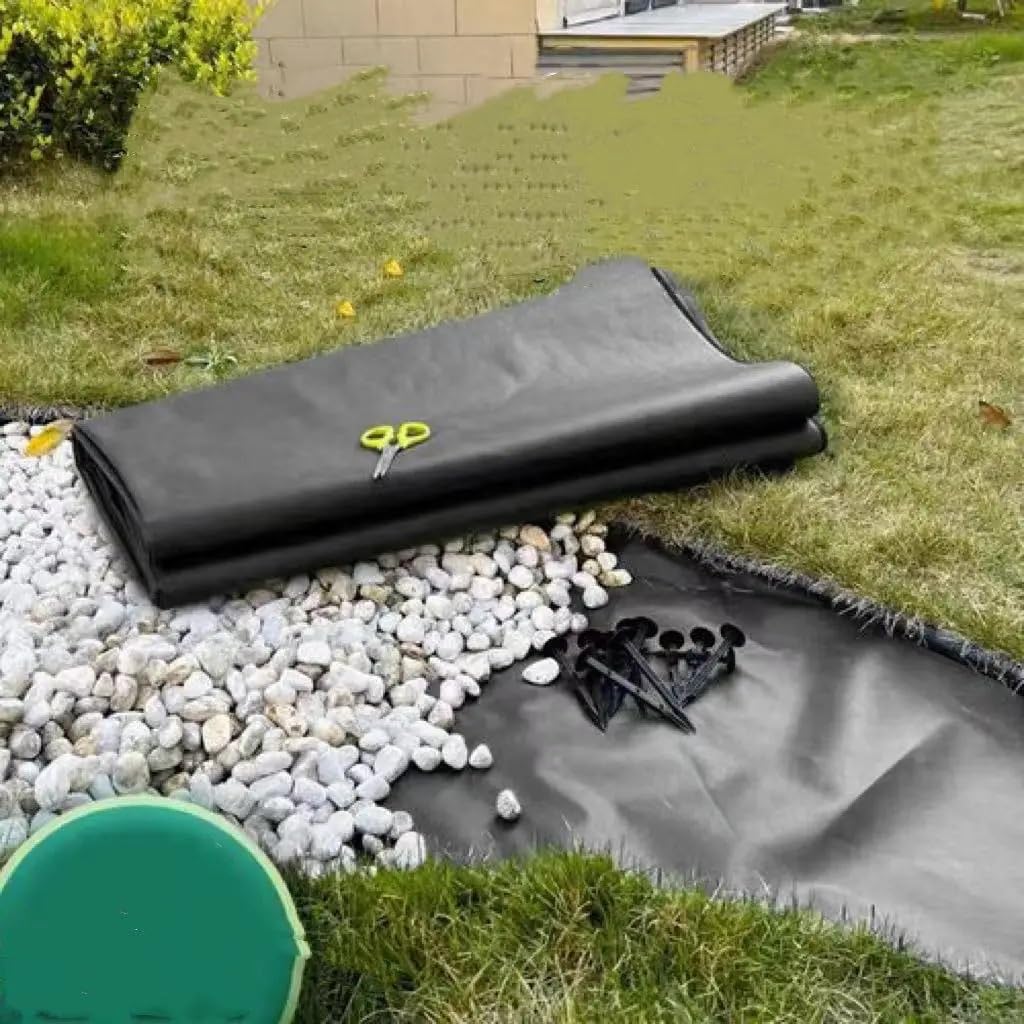 Telo Pacciamatura Tessuto di Base geotessile, Resistente all'erba del Cortile, aiuola da Giardino, separazione Terreno, drenaggio, Traspirante | 60CMX1000CM
