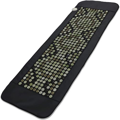 UTK Almohadilla térmica de onda cuántica de cuerpo completo, almohadilla térmica infrarroja para el dolor, 60 piedras magnéticas pasivas, 86 piedras