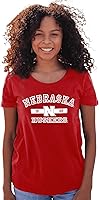 Vista 14 de Blue 84 NCAA - Camiseta con licencia oficial de la NCAA para mujer, color del equipo atlético