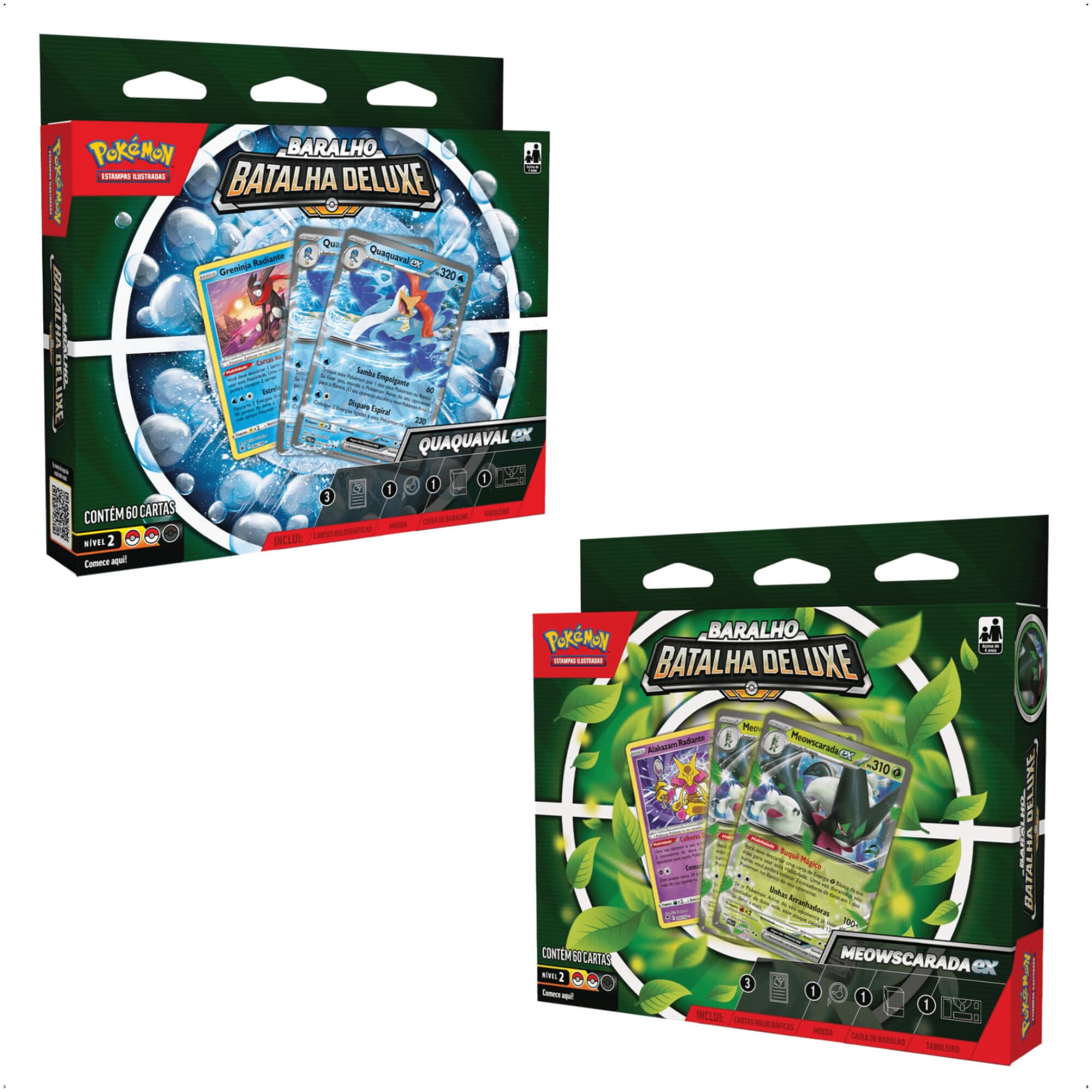 Pokémon - Deck de Batalha Deluxe - Meowscarada e Quaquaval