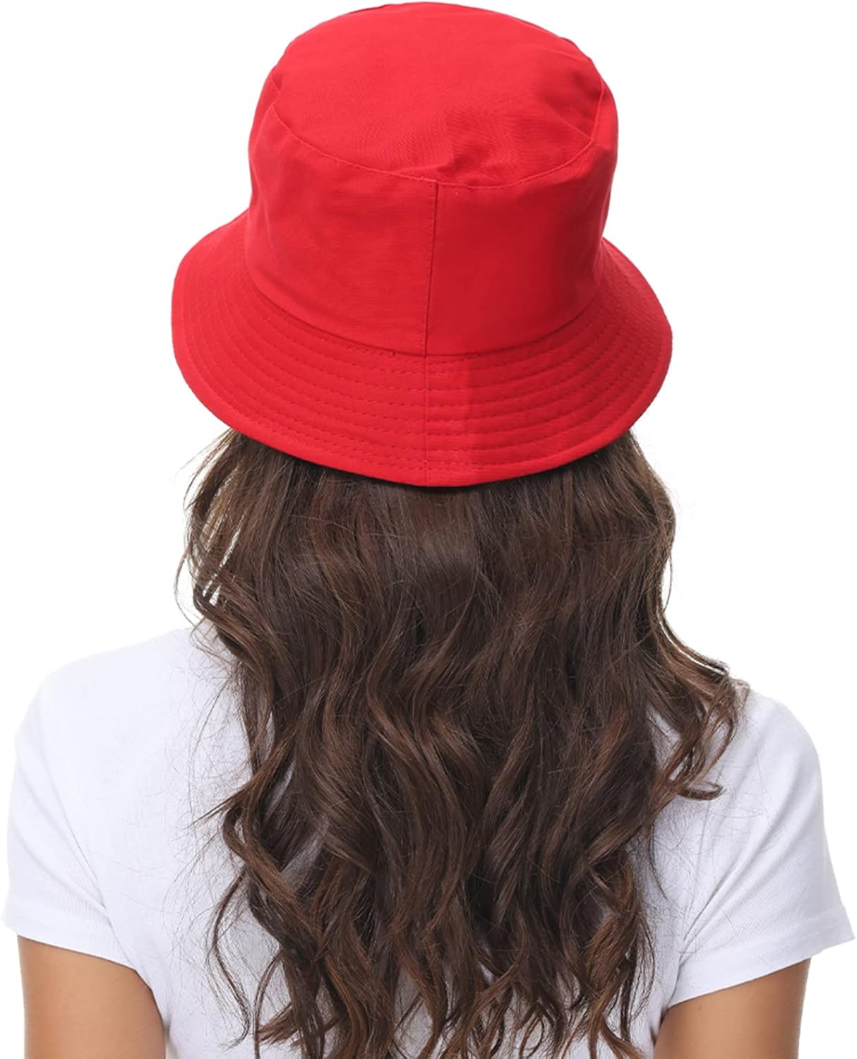 Women Reversible Bucket Hat Summer Beach hat Outdoor Cap - Image 5
