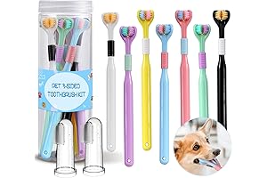 Paw Safe Dog Toothbrush & Finger Toothbrush for Superior Oral Care -...