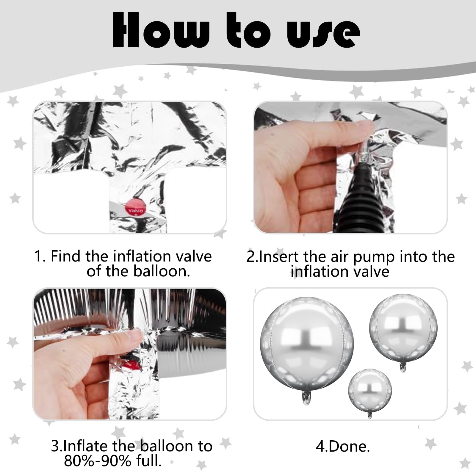 Ballon Argenté 100PCS 10 Pouces Ballons Argente Metalisés Latex Argente Balloons Pour Anniversaire Fiançailles Mariage Décorat[970] - Maison