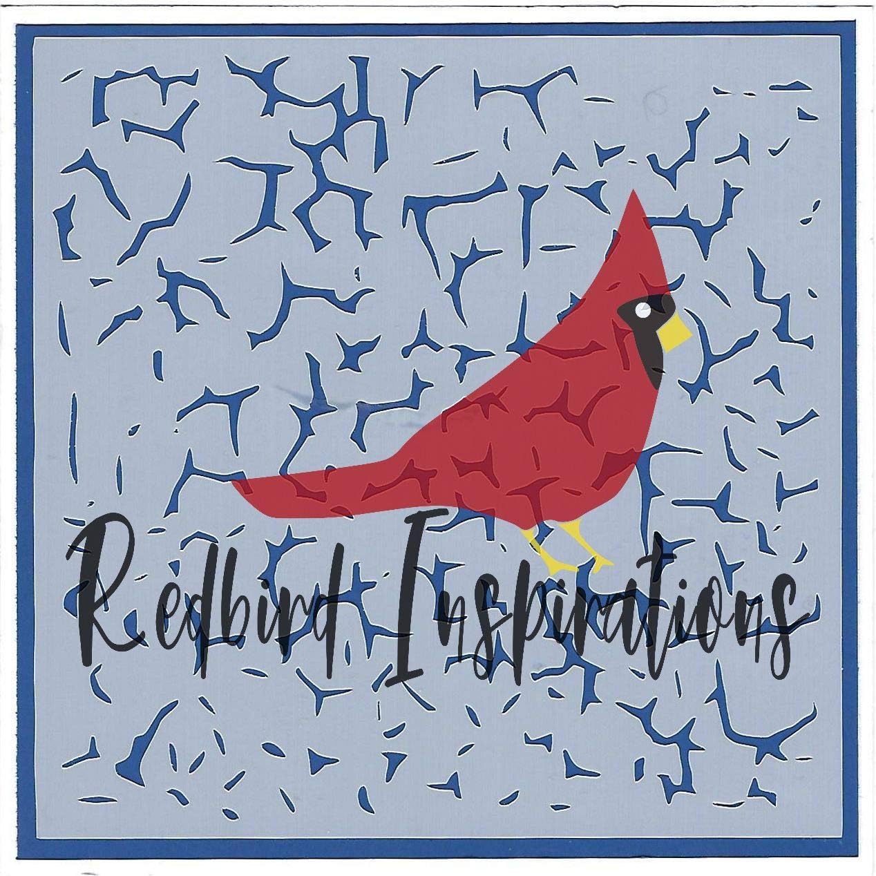 Redbird Inspirations Original Stencil, 6x6 Inch, Crackle