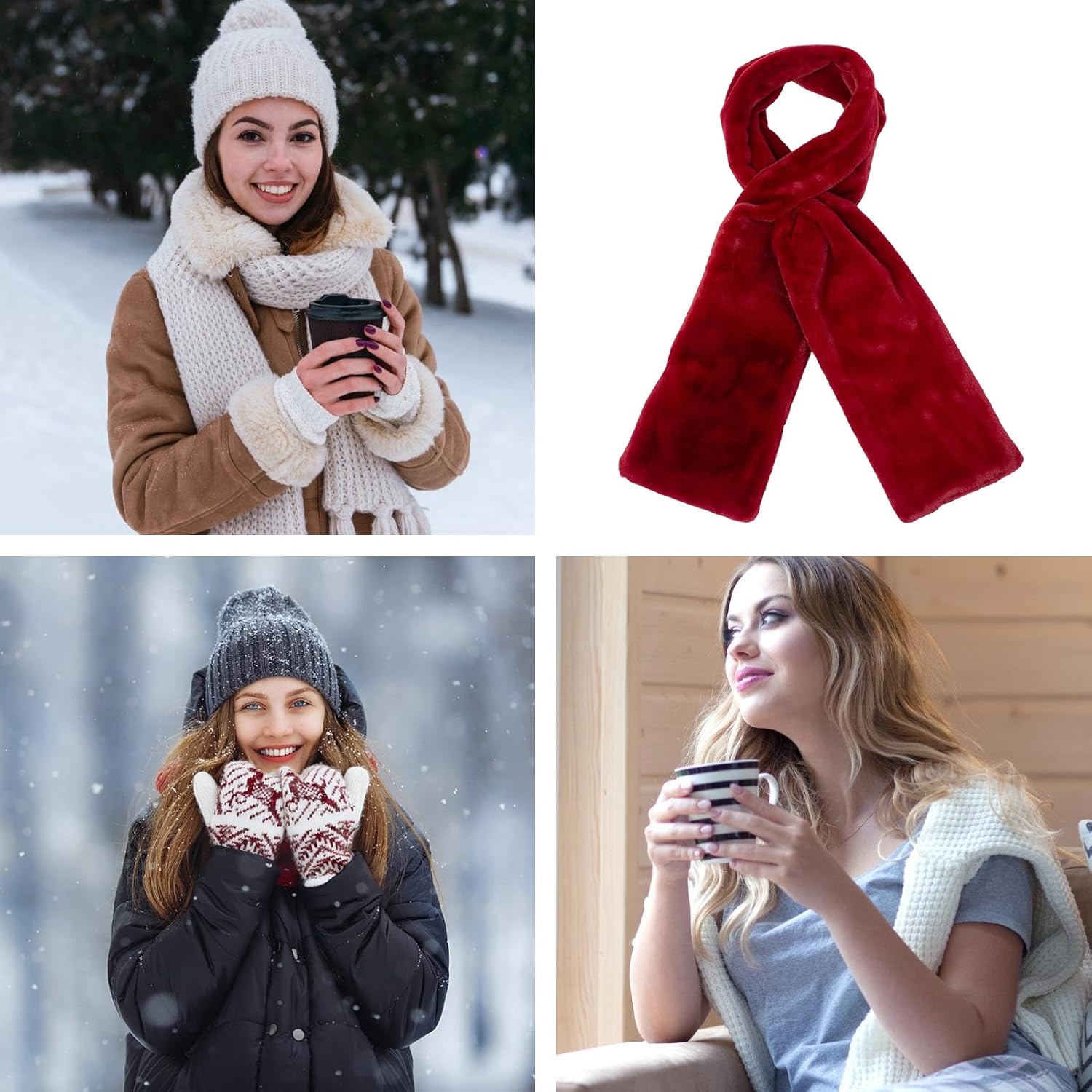 Pocket Scarf | Fashion Soft Wrap | Soft Pull Through Scarf for Women,for Travel Hiking Camping Outdoor Party Holiday Cold