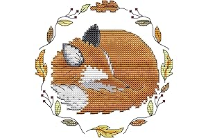 Cross Stitch Kits for Fox Pattern Lovers: Awesocrafts Hibernate-Fox