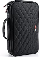 Vista 10 de CCidea Organizador Portátil de Discos CD/DVD, 40 Capacidad, Portafolio de Nylon para CD (Rojo) Especiales