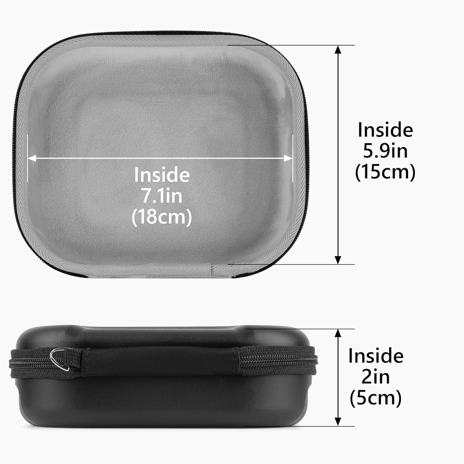 Geekria PRO Rugged Headphones Case Compatible with Skullcandy Crusher EVO/ANC 2, Hesh 3, Venue and More, Hard Shell, Durable, Multi-Layer Protection Travel Carrying Bag (Black) - Image 5