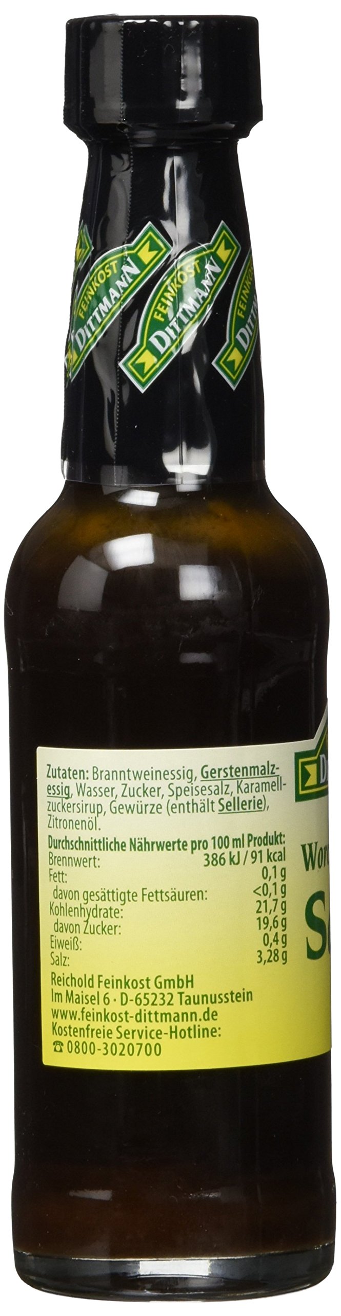 Feinkost Dittmann Worcestershire-Sauce Flasche, 5er Pack (5 x 100 ml)