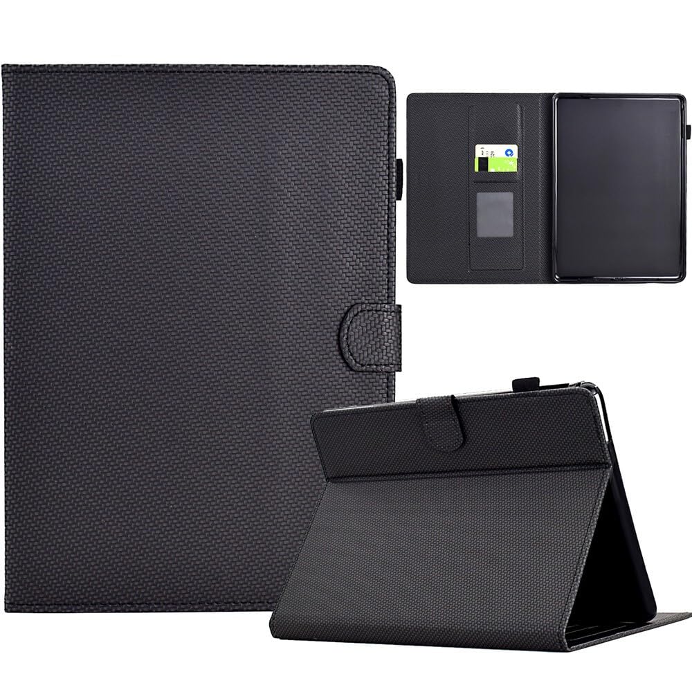 Generic etui kompatybilne z czytnikiem e-booków Kindle Paperwhite 1. generacji (2012) (kolor: czarny) inteligentne skórzane etui retro klapka tylna obudowa