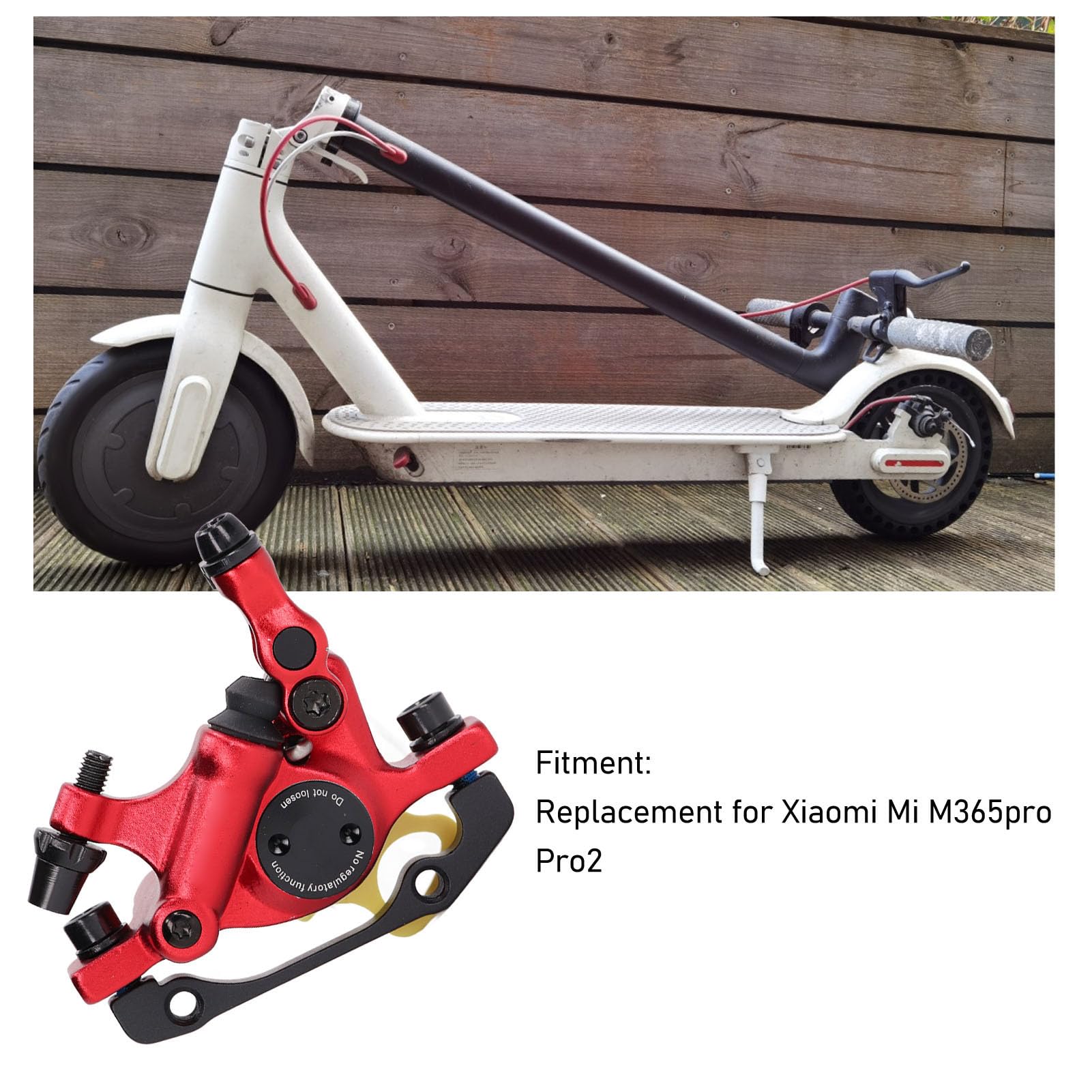 Electric Scooter Disc Brake Calipers Right Side Caliper Replacement Parts Cycling Accessory Rides for M365pro Pro2 (Red)