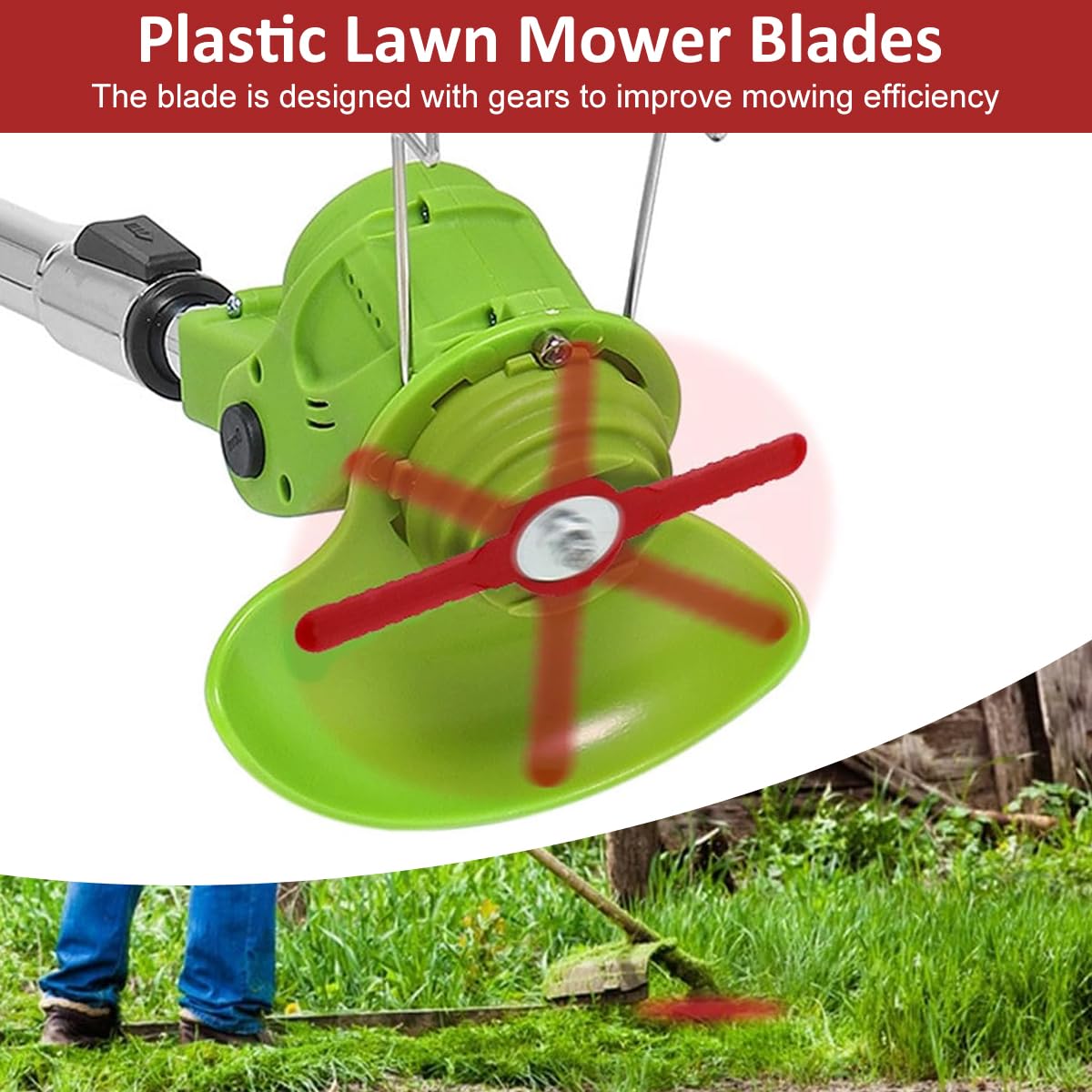 Grass Cutter Blades - 20 Pack Replacement -4