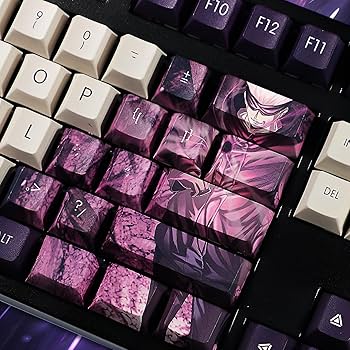 K☆♥️ Amazon.com: FKZ Anime Keycaps,PBT 5-Sided Dye Sublimation