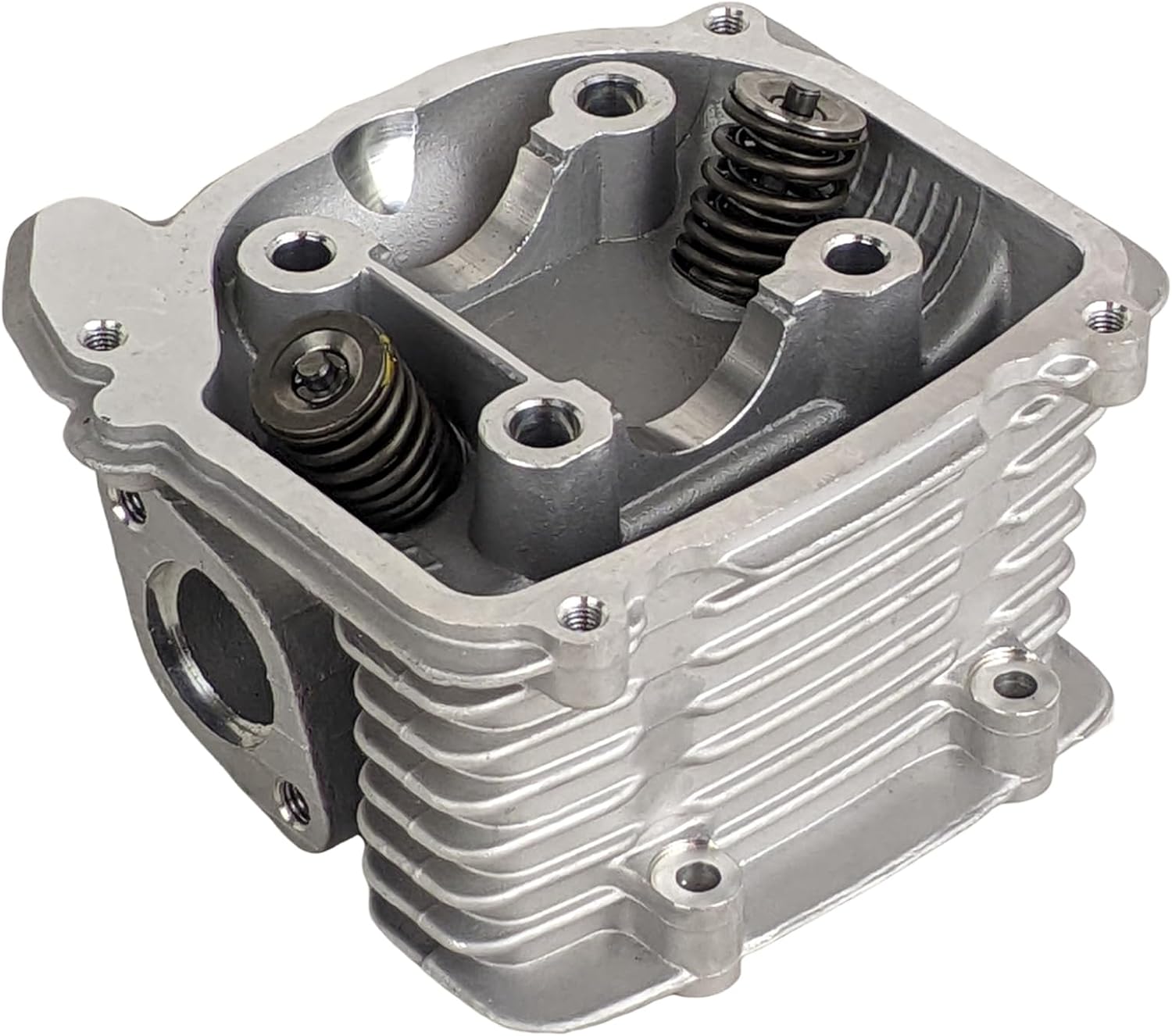 RedCap 170cc GY6 62mm Big Bore Cylinder Head Assembly for Gy6 4-Stroke 170cc 180cc 200cc 1P63QML EFI Engines Compatible with TaoTao Bull 200 TANK 200 57mm Stud Spacing B-Block Valve