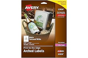 Avery 4.75" x 3.5" Laser Printable Arched Wine Bottle Labels