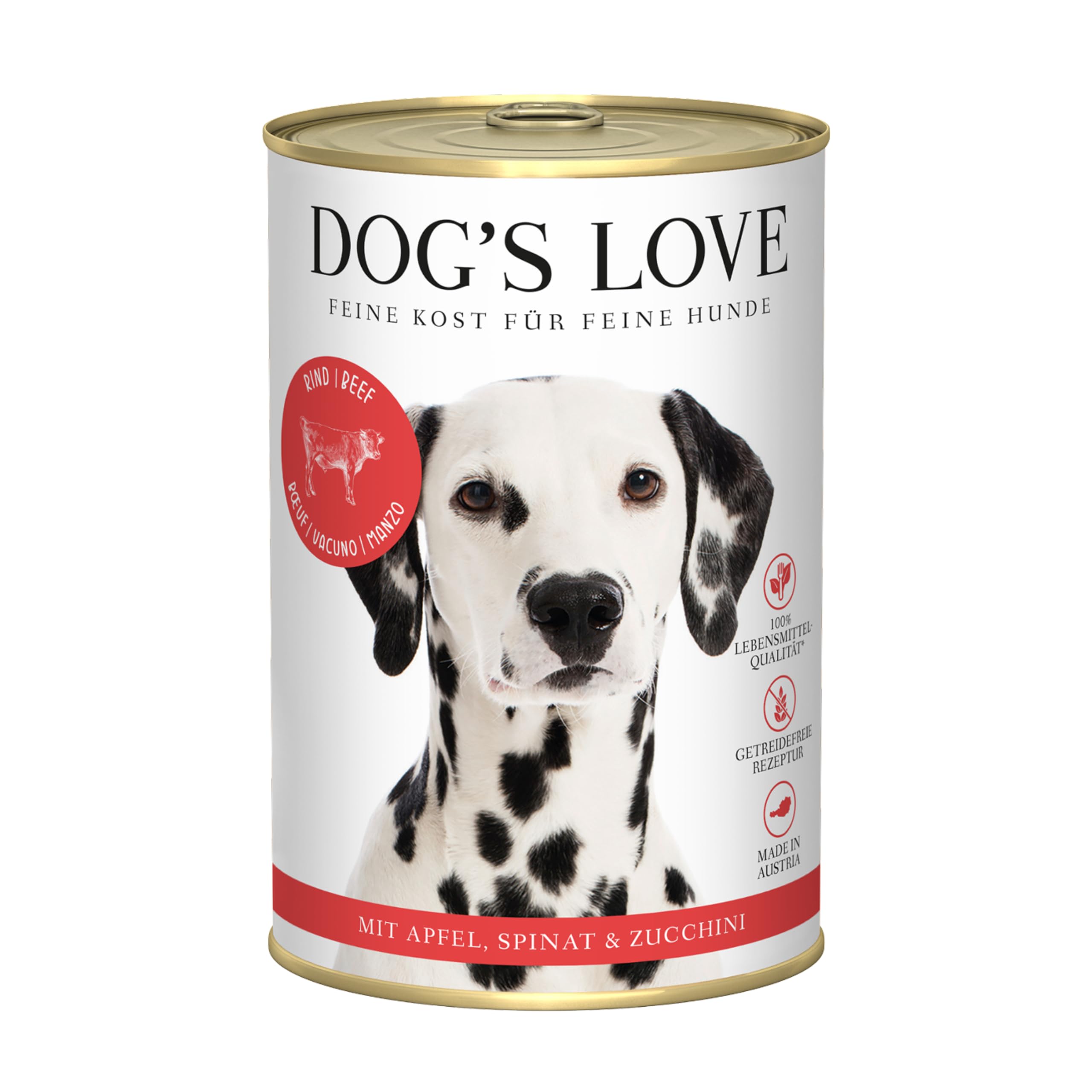 DOG'S LOVE Classic Boeuf Lot de 6 (6 x 400 g)