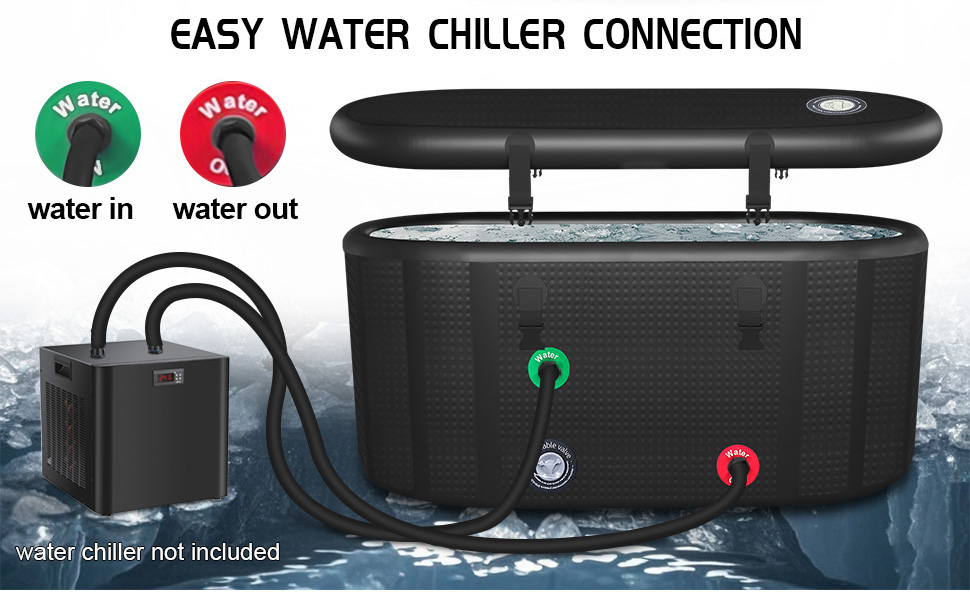 HotMax XXL Drop Stitch Ice Bath Tub for Recovery 216 Gal