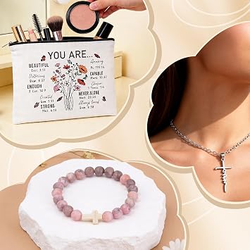 Christian Gifts for Women, Religious Gifts, Inspirational Gift for Women Birthday Unique Catholic Bible Accessories Faith Based Gift, Christian Mothers Day Gifts for Mom, Sister, Friend, Grandma