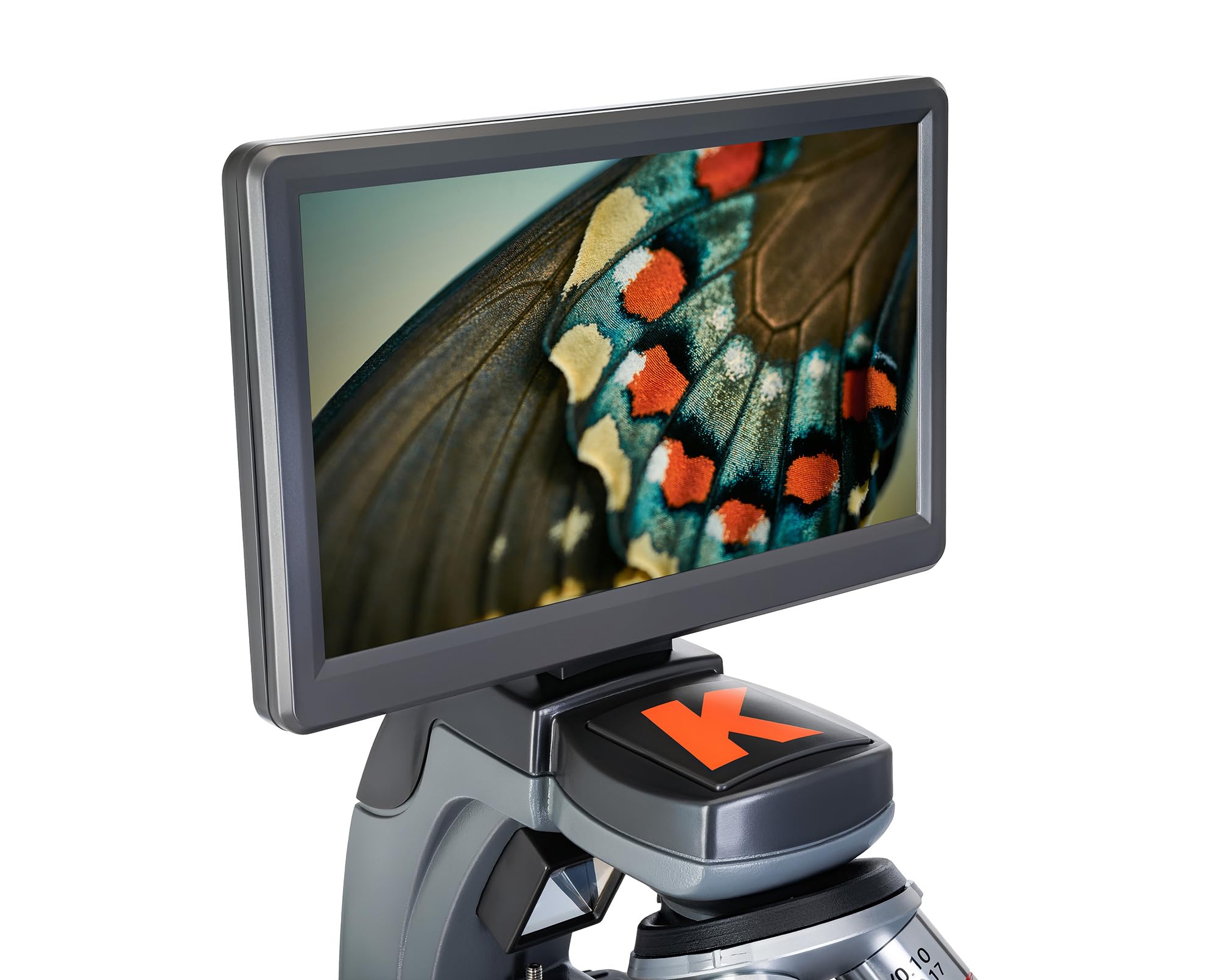 Levenhuk Kelvin Touch KM7 Fotomicroscopio Digitale Wi-Fi 50x-1900x | 7” Touchscreen Microscopio Biologico Educativo per Adulti Bambini con App Mobile Luci a LED Foto 4K e Video 2K Scheda 16 GB