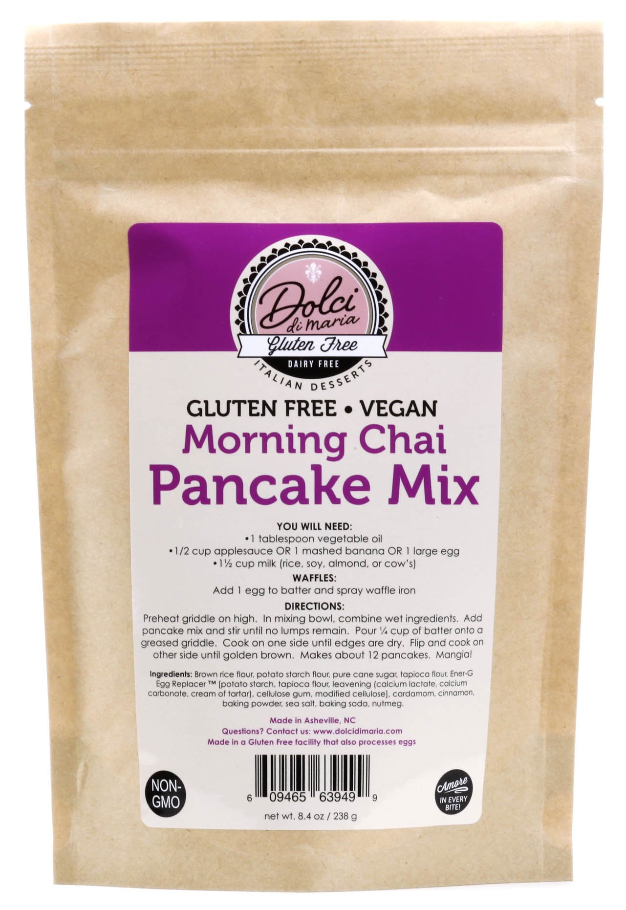 Dolci di Maria Gluten Free Morning Spice Pancake Mix