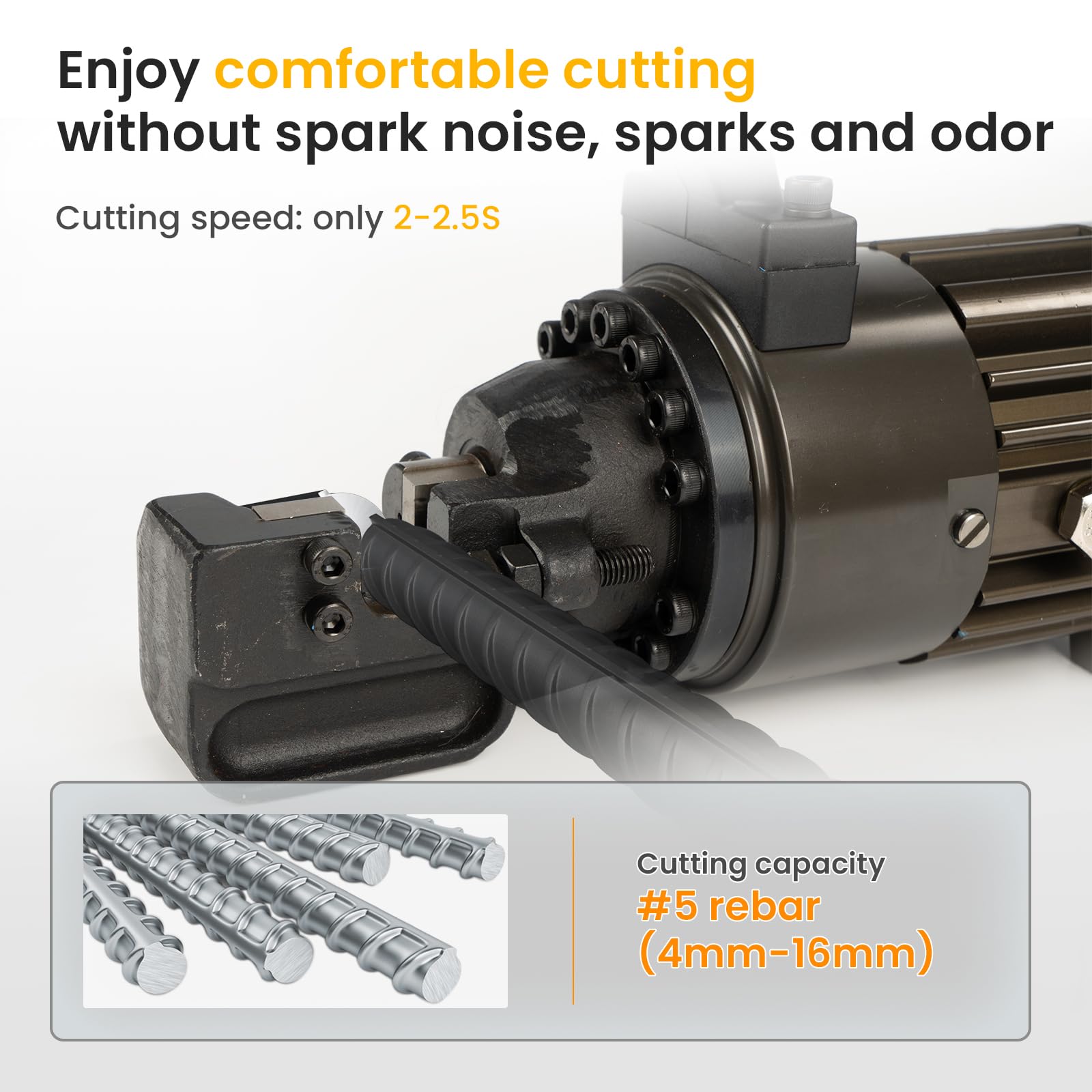 Anbull 900W Electric Rebar Cutter, Cutting up to 5/8 Inch 416mm 5