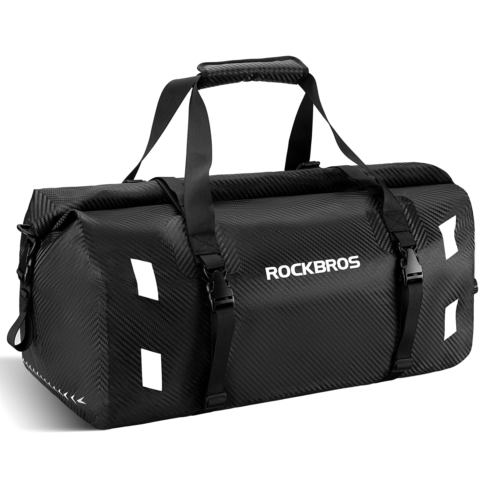 ROCKBROS Torba Motocyklowa na Ogon Torba Podróżna w 100% Wodoodporna z Paskiem na Ramię Torba Podróżna na Motocykl, Wędrówki, Jazdę na Rowerze, Podróże, Kemping, na Zewnątrz 20L-60L