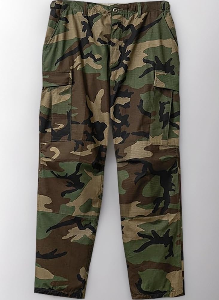 Amazon | 実物 デッドストック 米軍 BDU WOODLAND CAMO カーゴ