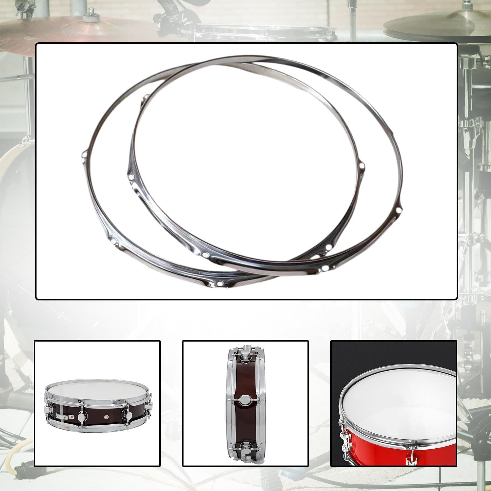 バスドラム フープ Jr Marching Series Marching Bass Drum Hoops, White | パール