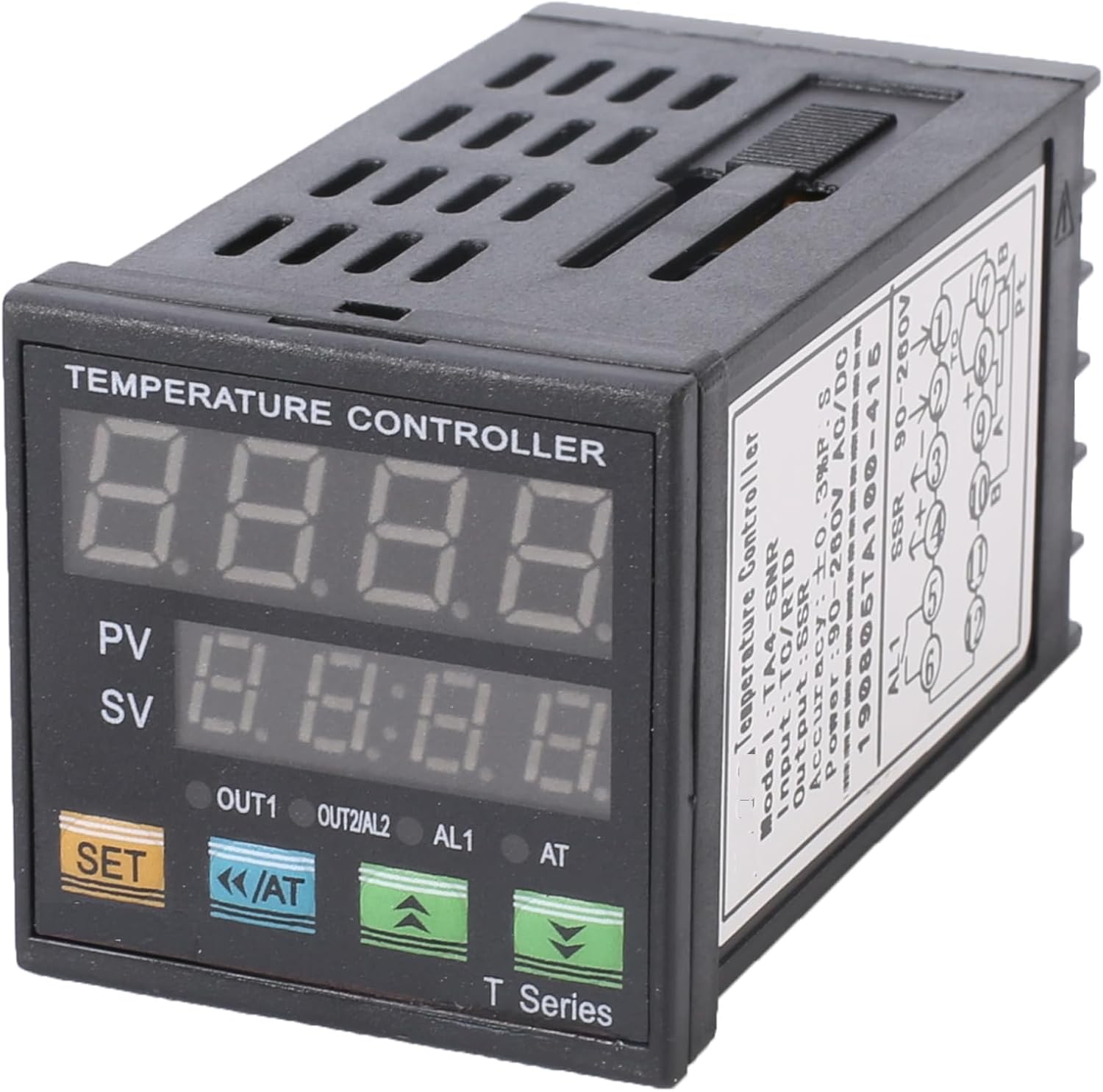 PID Temperature Controller Industrial Automation Control Meter Indicator, Jaybva High Voltage 100V to 240V PID Thermostat with K Thermocouple 25A SSR Fahrenheit and C Display Alarm Output TC RTD Input 4 71Ug3dspFVL. AC SL1500