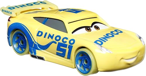 Miniatura 2 de Disney Pixar Cars Glow Racers - Dinoco Cruz Ramírez - Coches Metal