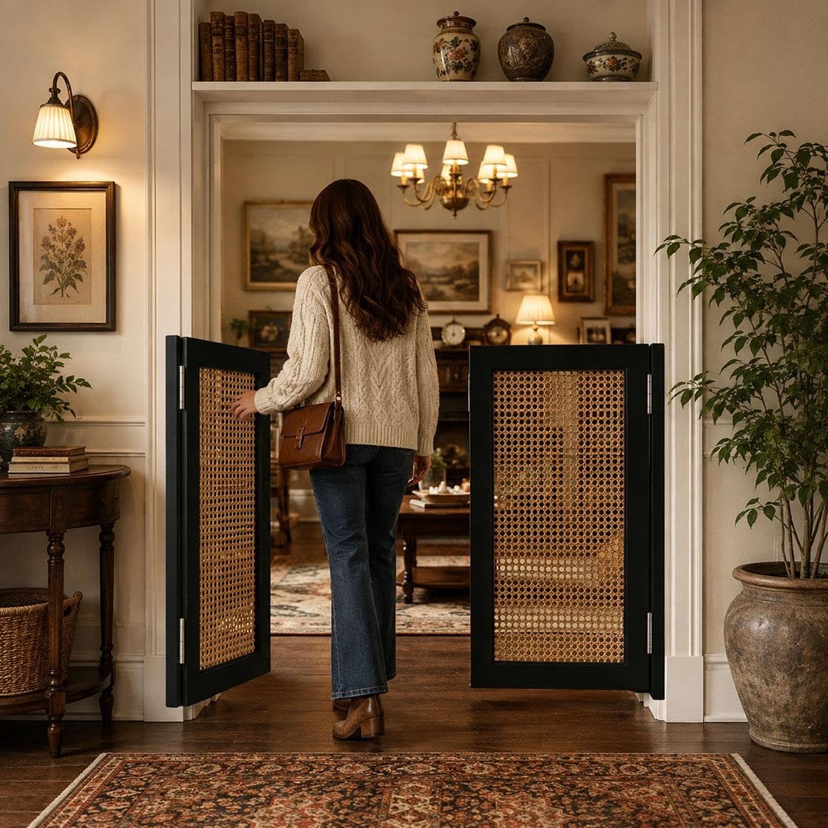 Generico Porta a Battente in Legno per Cucina, Porte Oscillanti da Bar