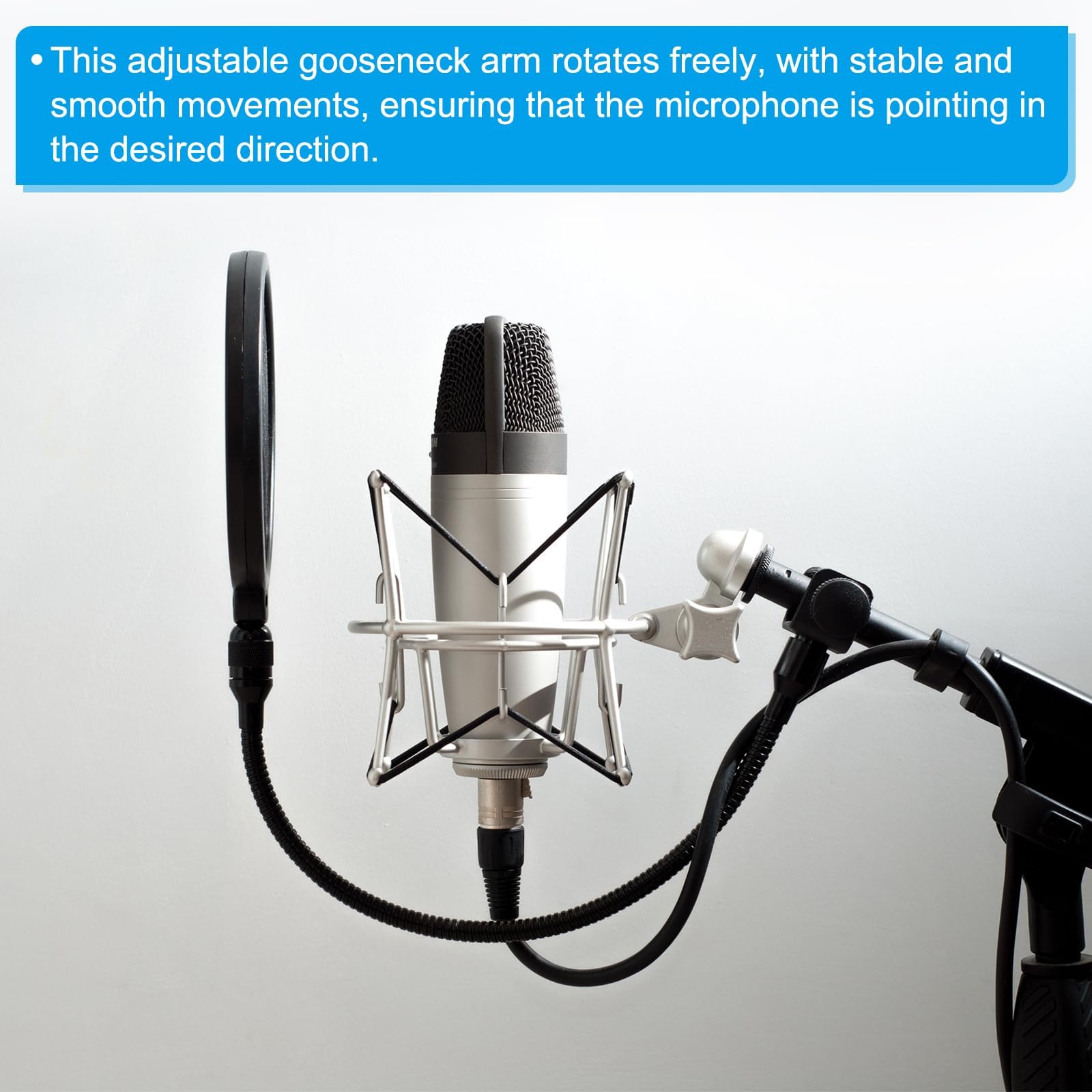 A Collo Di Cigno Braccio Raccordi Tubo Flessibile Collo D'oca Microfono - Foto 6