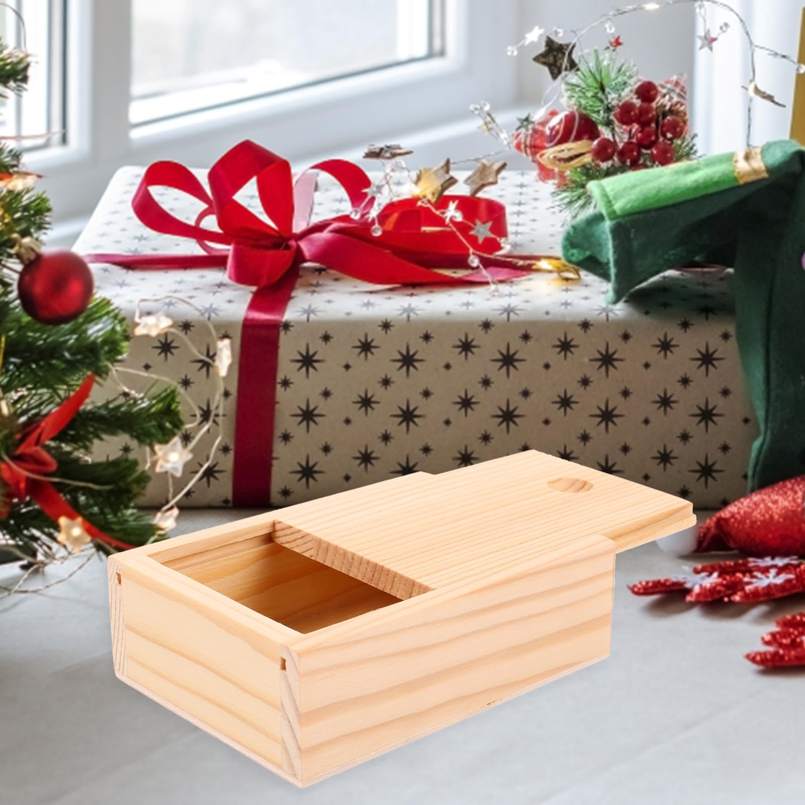 Mobestech Caja De Almacenamiento De Cartas De Madera Con Tapa Organizador De Barajas De Poker Cartas Contenedor Para Almacenaje De Objetos Pequeños Y Accesorios Para Uso Diario