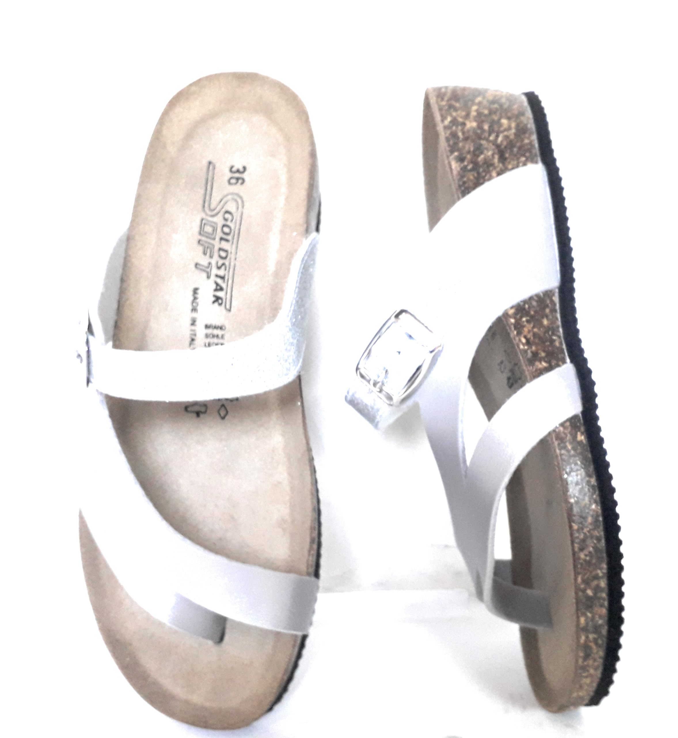 RAFTING GOLDSTAR CIABATTA INFRADITO DONNA CON ZEPPINA,ALTEZZA SUOLA DIETRO 4,5 CM E DAVANTI 1,5 CM,SOTTOPIEDE MORBIDO IN PELLE SCAMOSCIATA,FIBBIA REGOLABILE,NUMERO 39